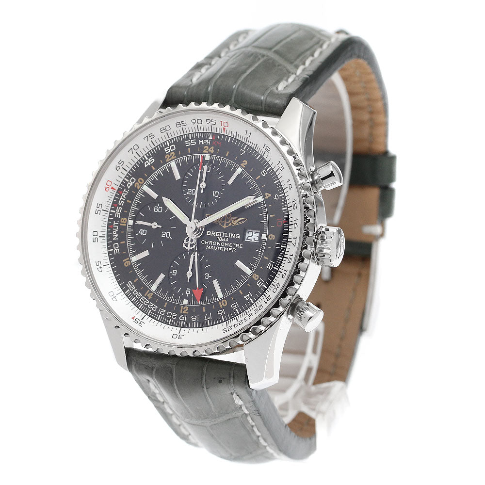 BREITLING Navitimer World A24322 Chronograph GMT black Dial Automatic Men's Watch_914024