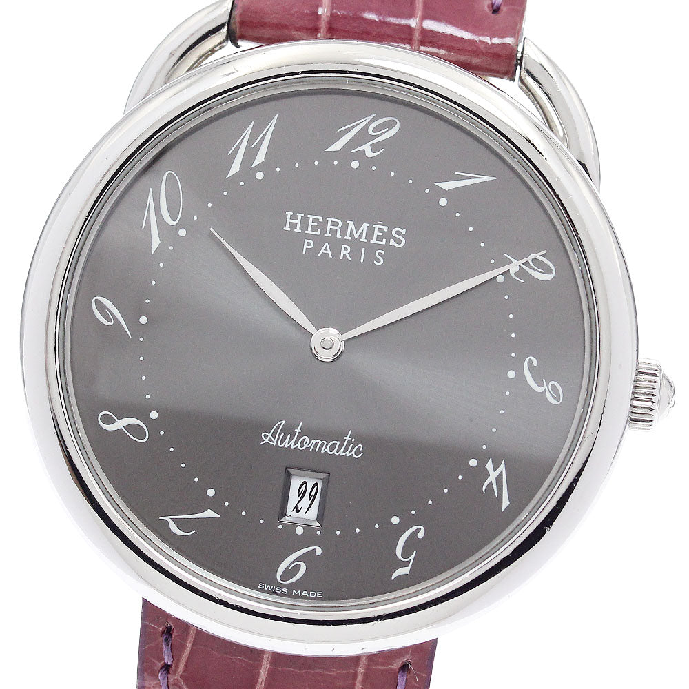 HERMES Arceau AR4.810 Date gray Dial Automatic Men's Watch_914025