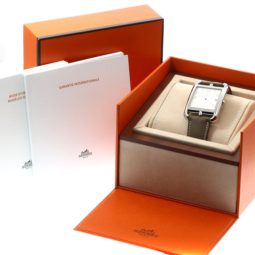 HERMES Cape Cod CC1.810 Date Silver Dial Quartz Men's Watch_914045