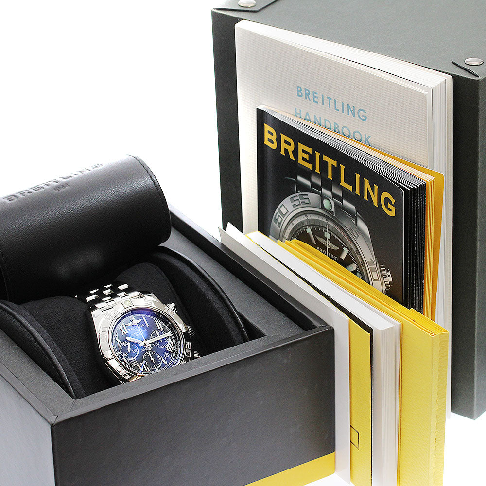 BREITLING Chronomat 44 AB0110 Chronograph black Dial Auto Men's Watch_914047