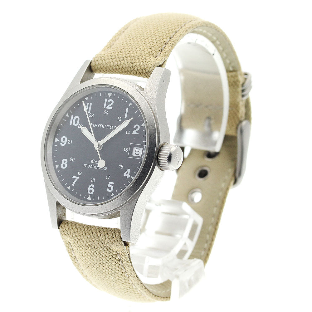 HAMILTON Khaki field H693190 Date black Dial Hand Winding Men's Watch_914080