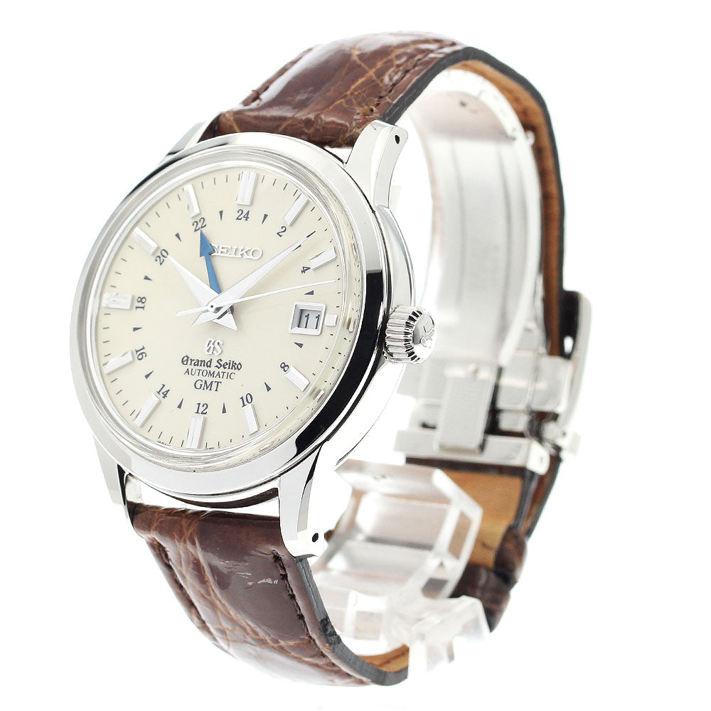 SEIKO Grand Seiko SBGM003/9S56-00B0 GMT date beige Dial Automatic Men's Watch_914083