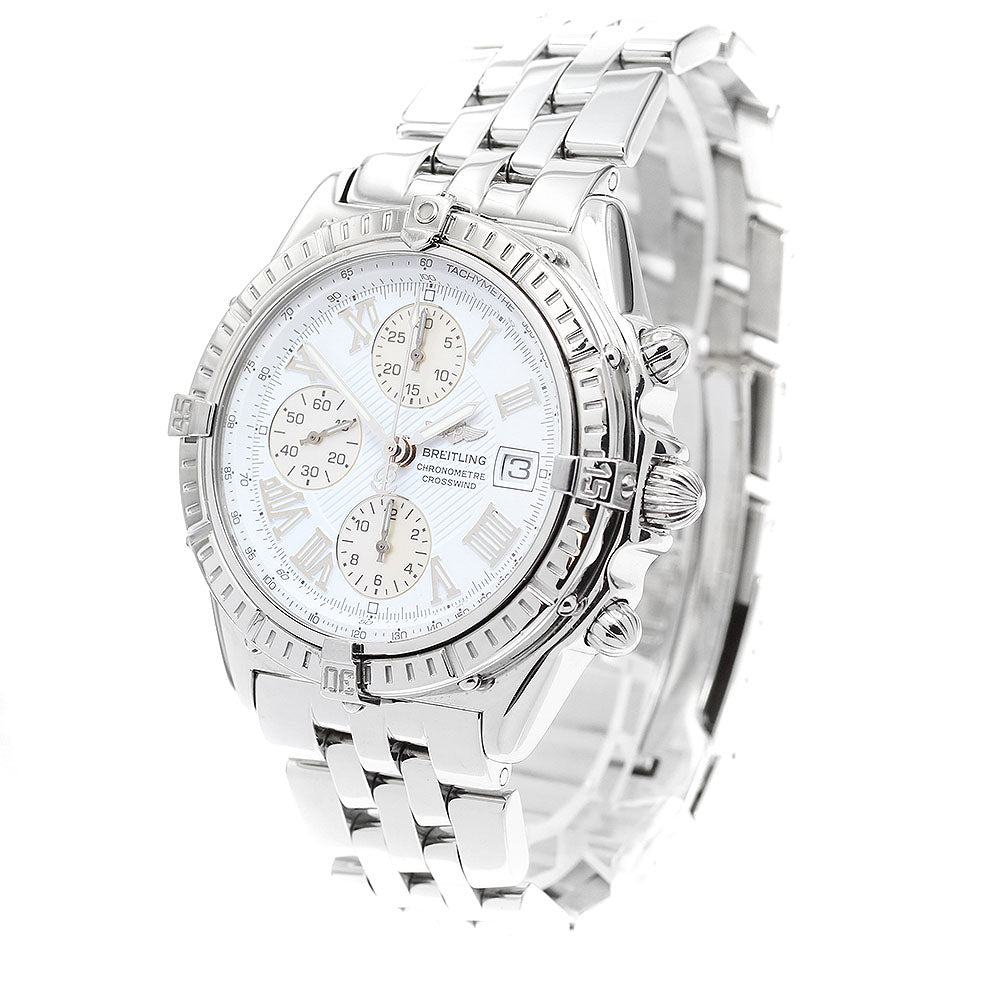 BREITLING Crosswind A13355 Chronograph Silver Dial Automatic Men's Watch_914085