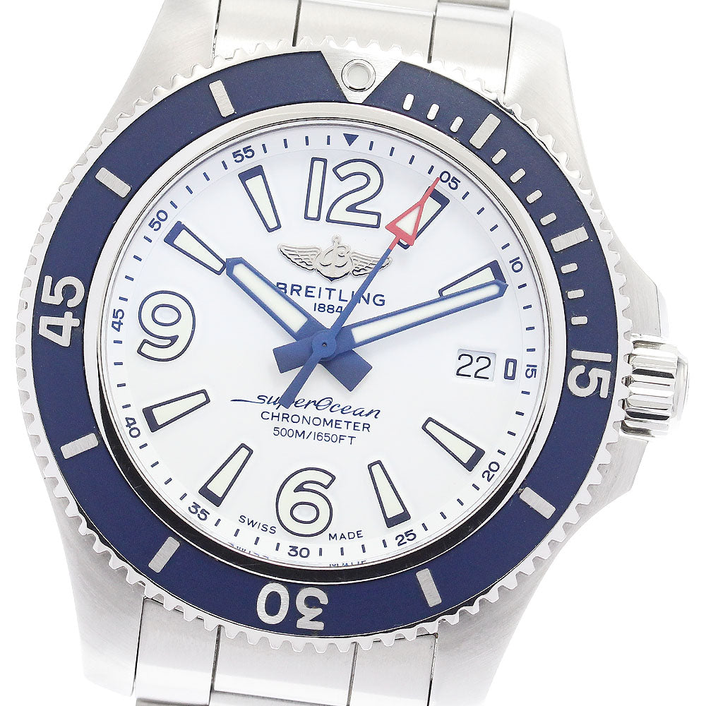 BREITLING Super Ocean 42 A17366 Date White Dial Automatic Men's Watch_914090