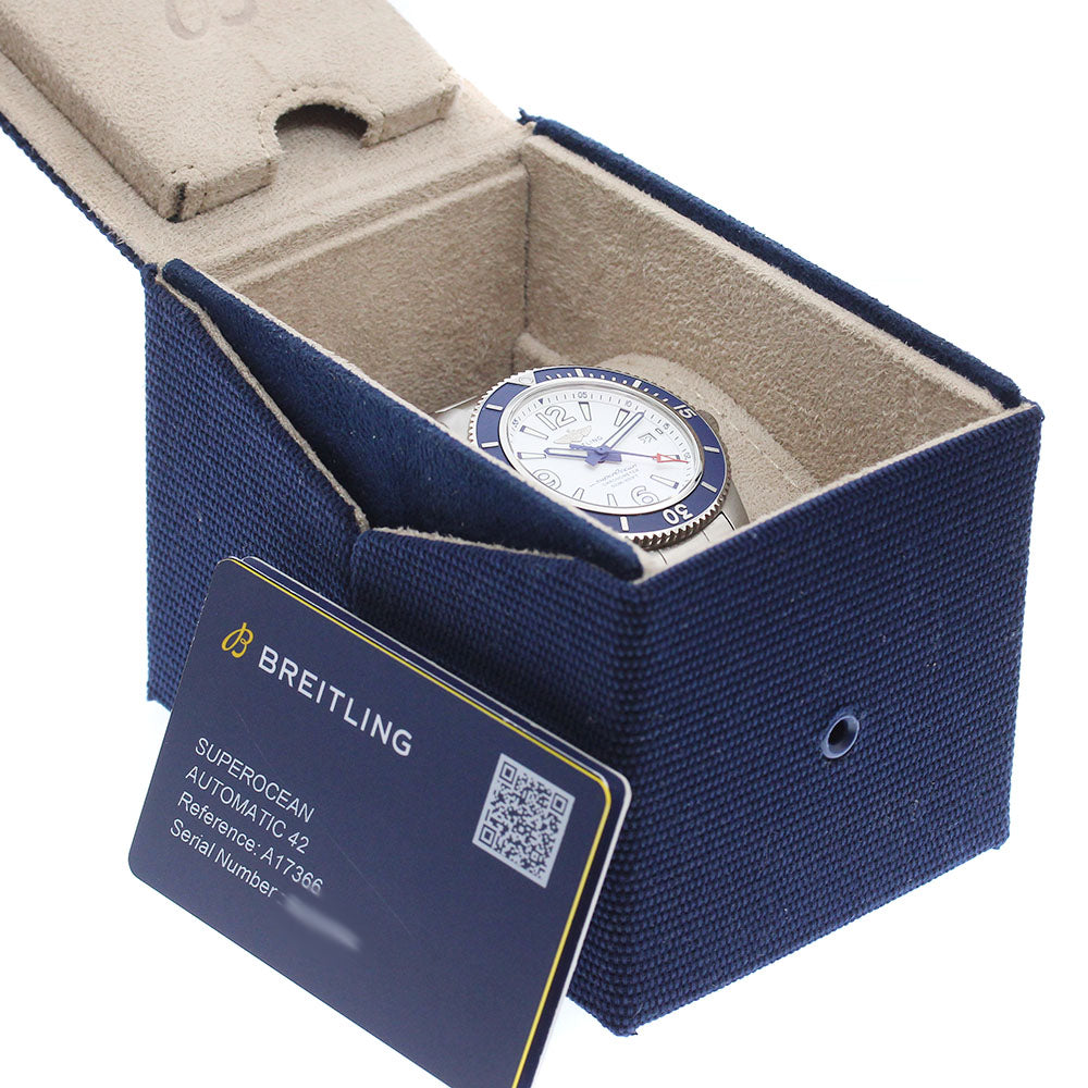 BREITLING Super Ocean 42 A17366 Date White Dial Automatic Men's Watch_914090