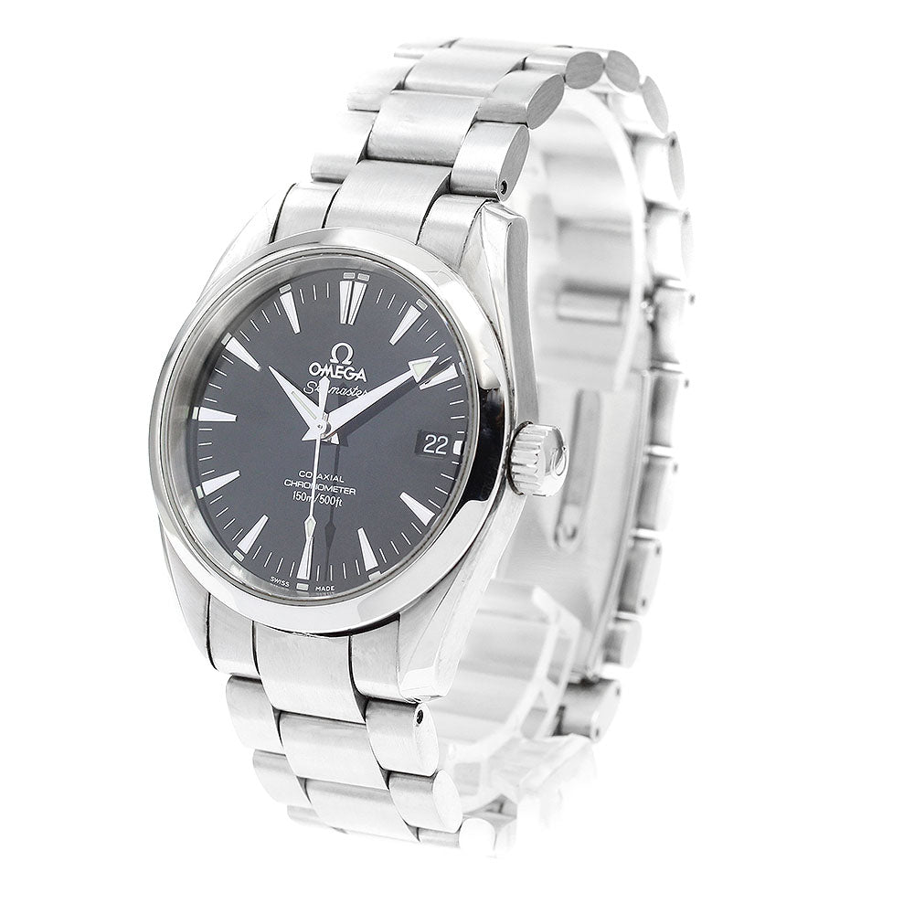 OMEGA Seamaster Aqua Terra 2504.50 Co-Axial Black Dial AT Boy's Watch_914107