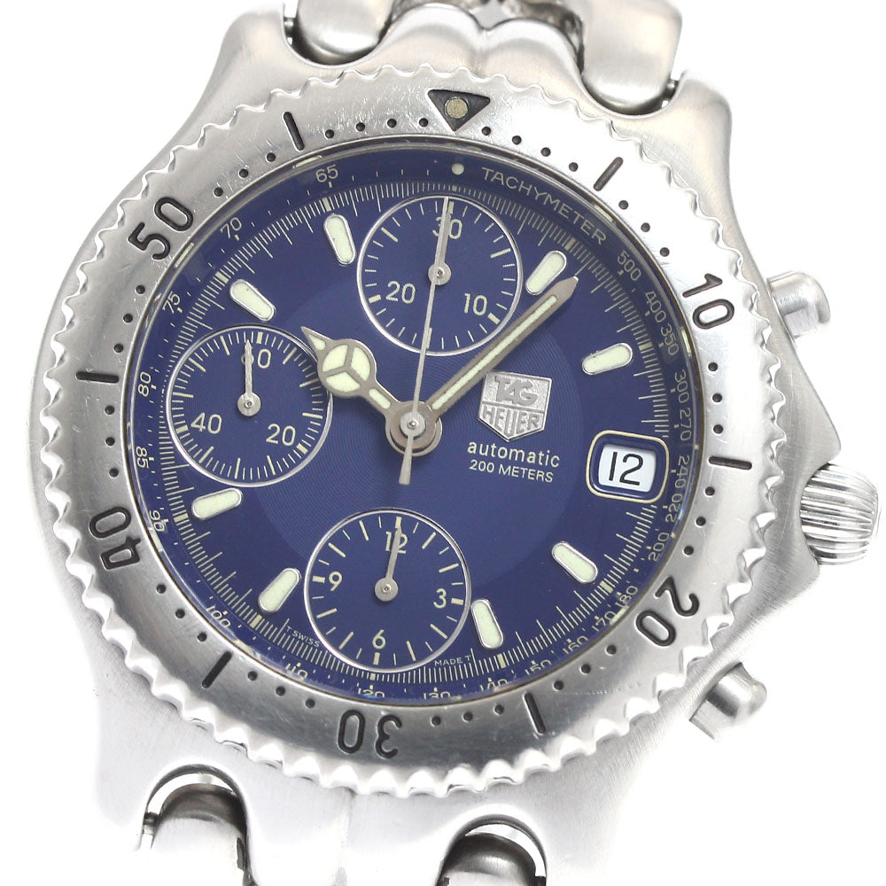 TAG HEUER S/el CG2111-R0 Chronograph Date Navy Dial Automatic Men's Watch_914166
