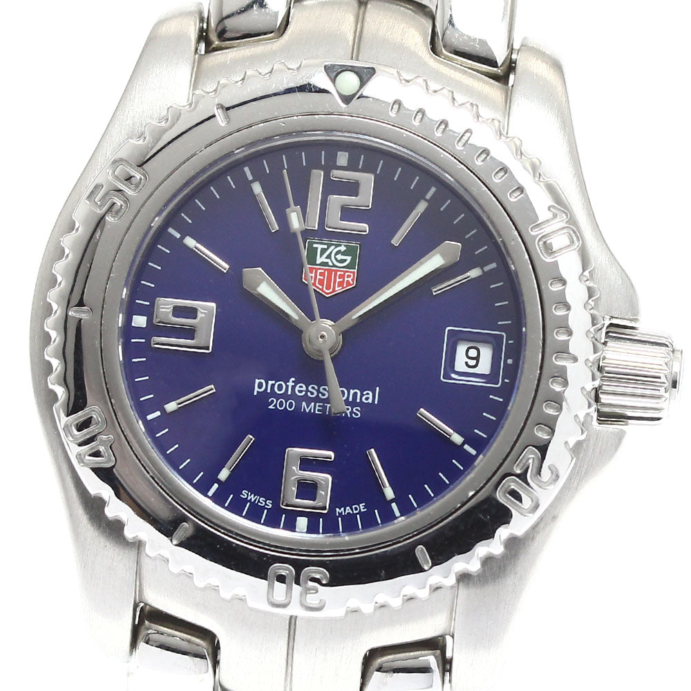 TAG HEUER Link WT1413 Date Navy Dial Quartz Ladies Watch_914171