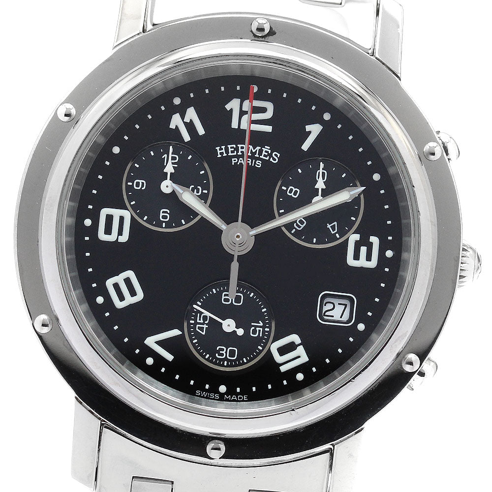 HERMES Clipper Chrono CL1.910 Date Chronograph Quartz Men's Watch_914173