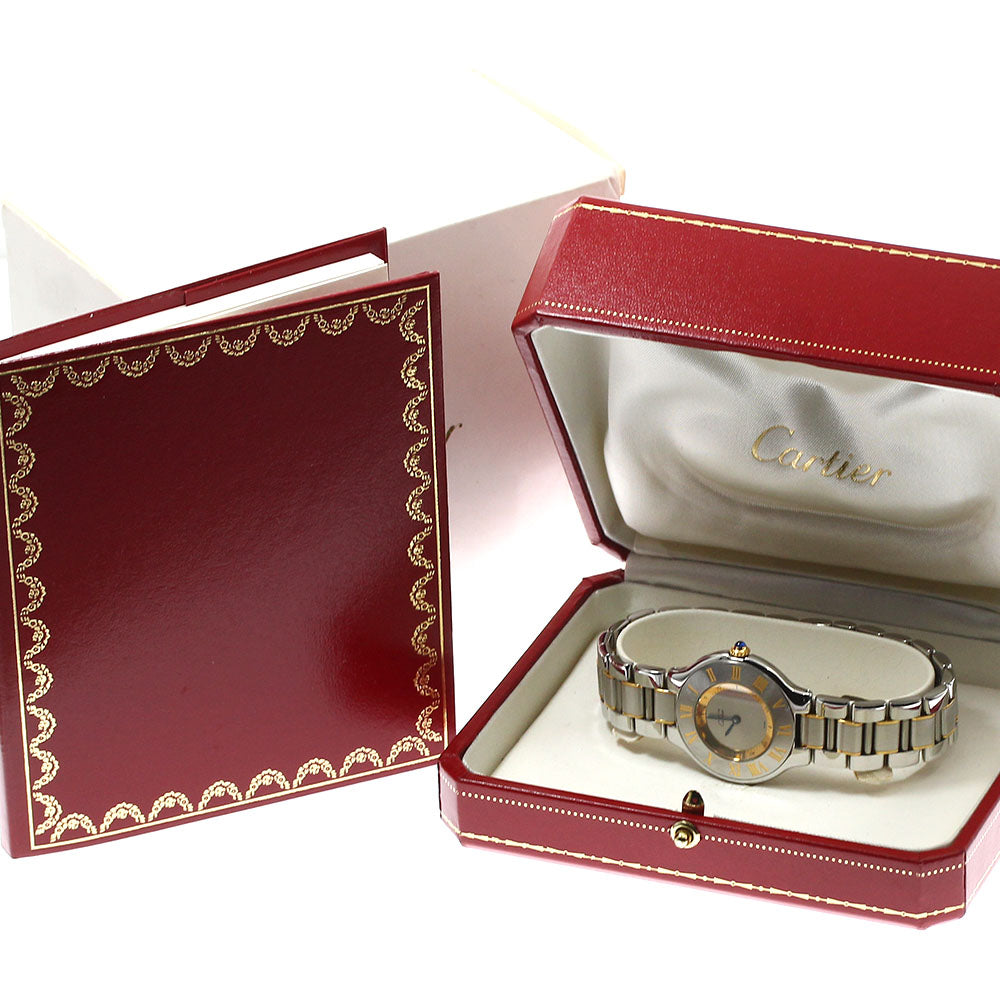 CARTIER Must21 LM W10072R6 Silver Dial Quartz Ladies Watch_914178