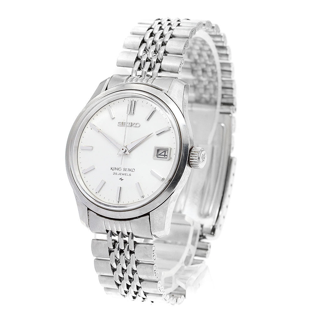 SEIKO King Seiko 4402-8000 Date Silver Dial Hand Winding Men's Watch_914184
