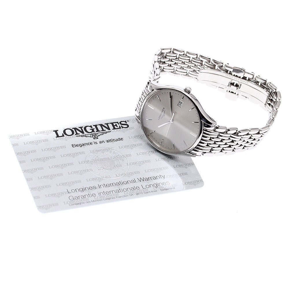 LONGINES Grand Classic Reel L4.759.4 Date Silver Dial Quartz Men's Watch_914206