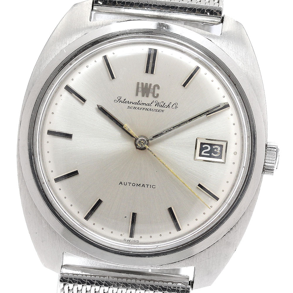 IWC SCHAFFHAUSEN Date dial black Cal.8541B Silver Dial Automatic Men's_914209