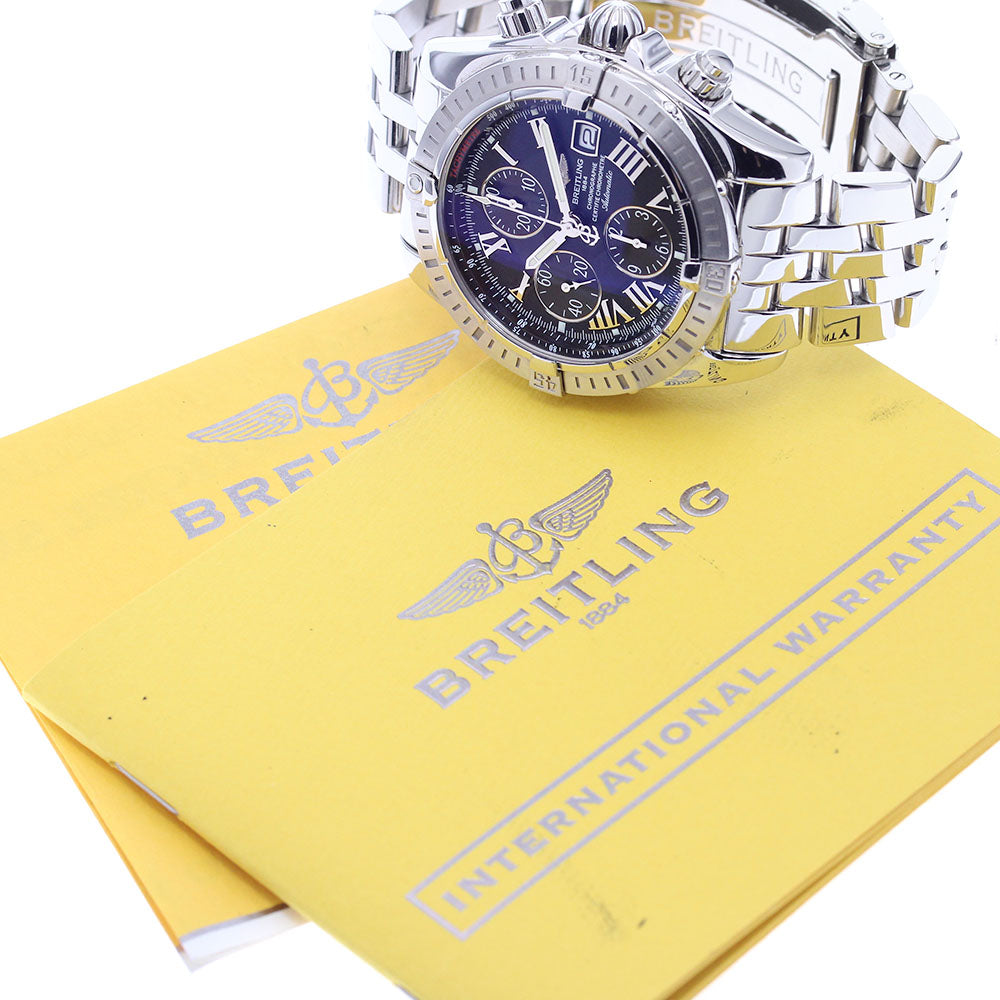 BREITLING Chronomat Evolution A13356 Date black Dial Automatic Men's_914212