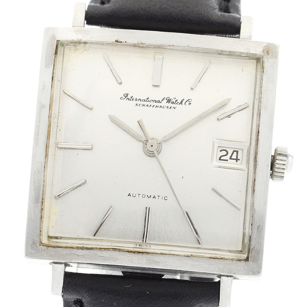 IWC SCHAFFHAUSEN R1160AD Date Square Cal.8541 Redial Silver Dial Automatic Men's Watch_914244