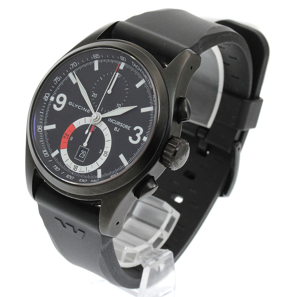 GLYCINE Incursore Black Jack 3871 Chronograph Hand Winding Men's Watch_914282