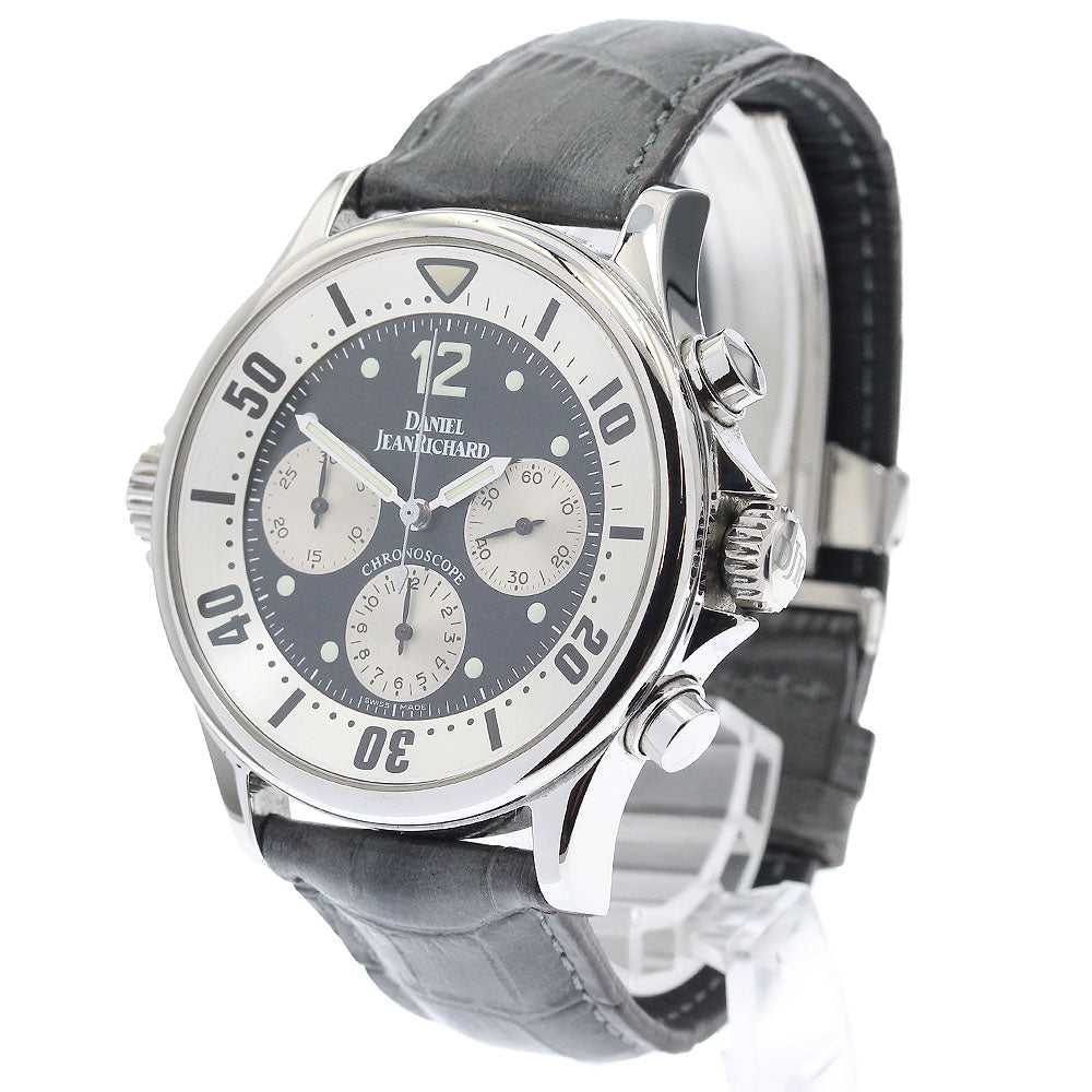 DANIEL JEANRICHARD Chronoscope 25020 Chronograph Black / Silver Dial Automatic Men's Watch_914283