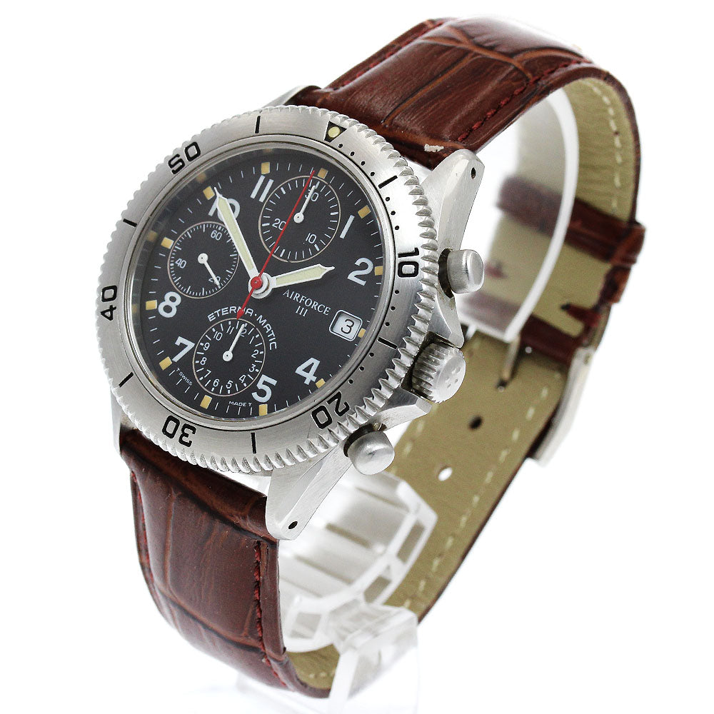 Eterna Air Force III 8408.41 Chronograph black Dial Automatic Men's Watch_914294