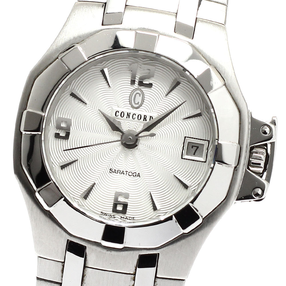 Concord Saratoga 14.36.1840 Date Silver Dial Quartz Ladies Watch_914295
