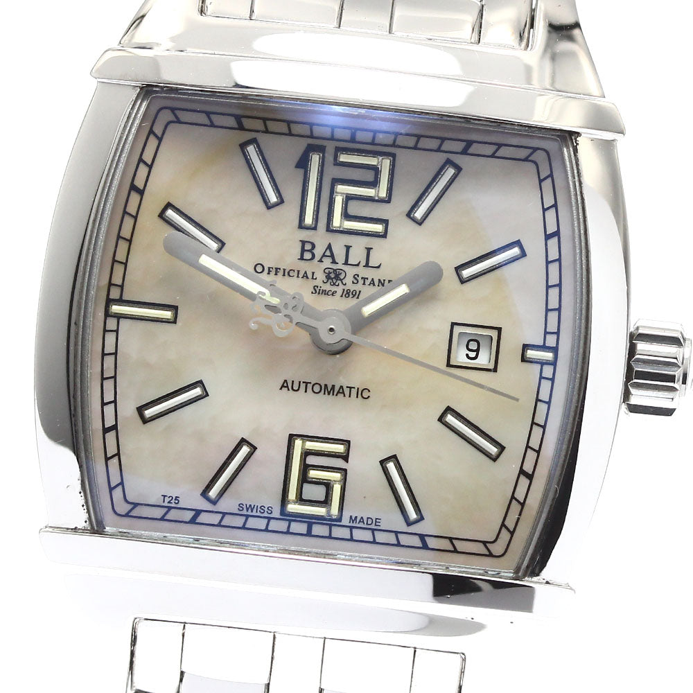 BALLWATCH conductor NL1068D Date White shell Dial Automatic Ladies Watch_914301