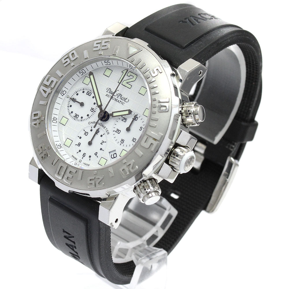 PaulPicot Plunger C Type 4116 Chronograph Date white Dial Automatic Men's_914310