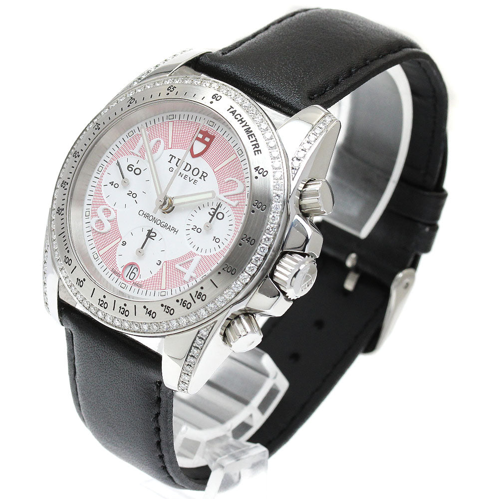 TUDOR Classic 20310 Lug Bezel Diamond Chronograph Automatic Men's Watch_914322