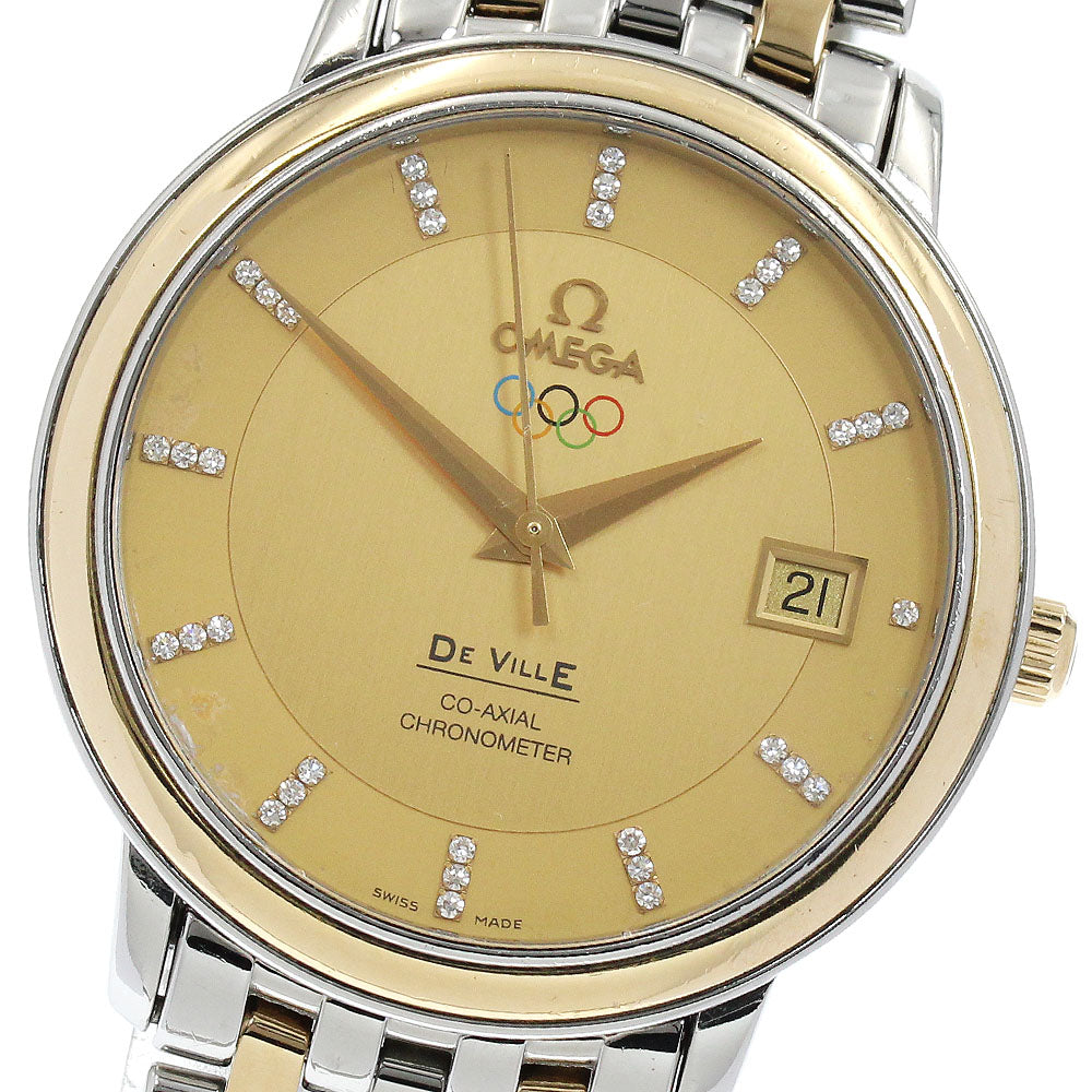 OMEGA De Ville 413.20.37.20.58.001 YG 2 tone Olympic Collection AT Men's_914324