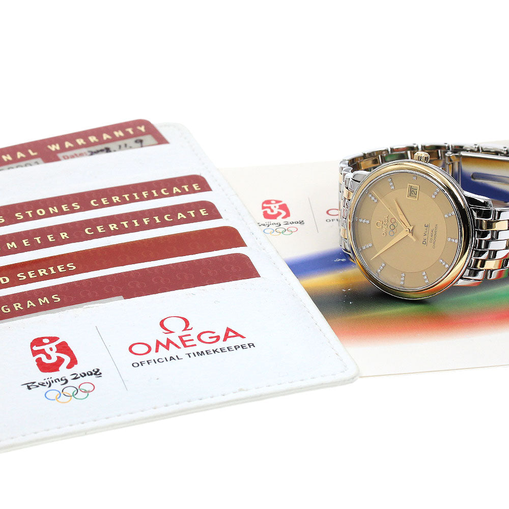 OMEGA De Ville 413.20.37.20.58.001 YG 2 tone Olympic Collection AT Men's_914324