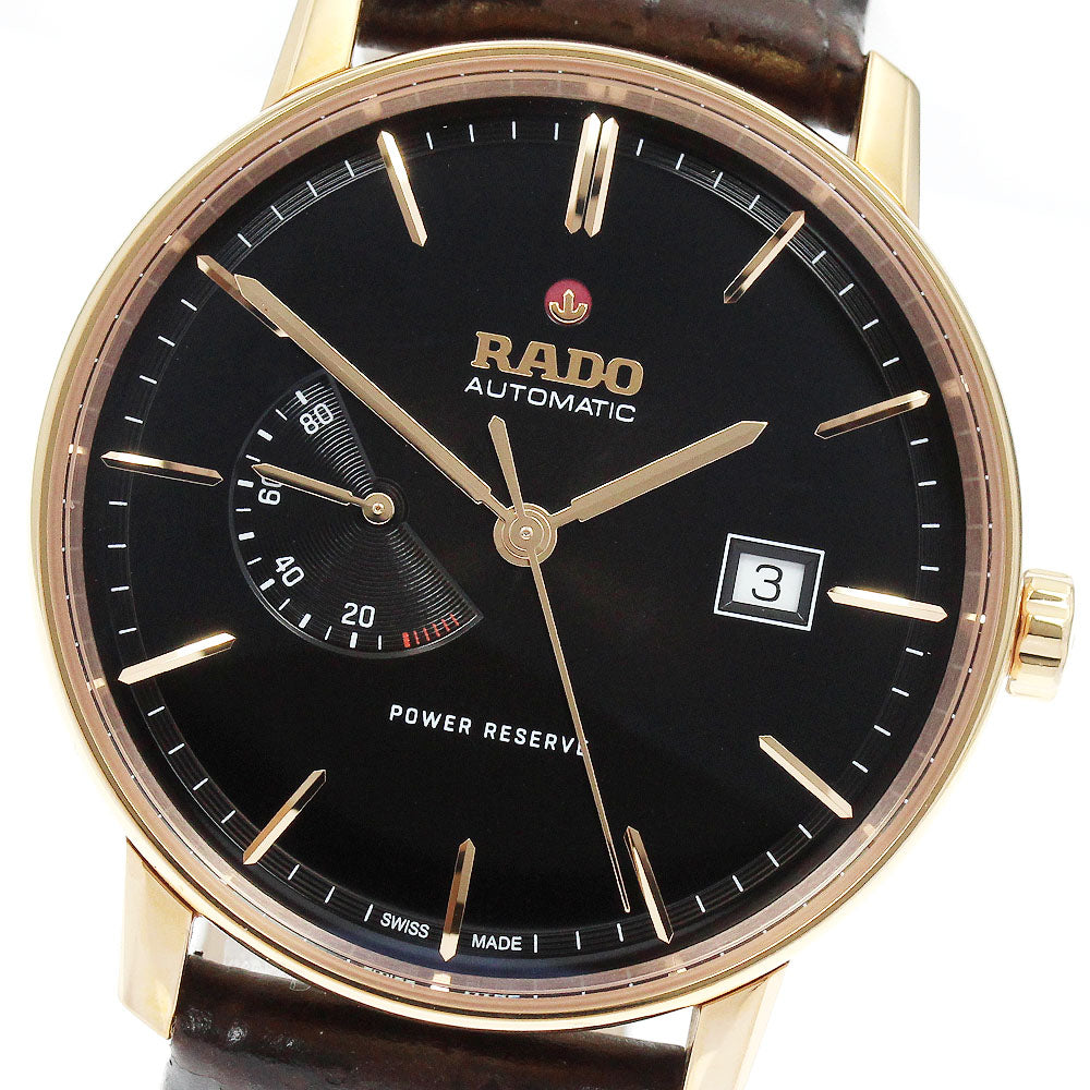 RADO Coupole Classic 772.3879.2/R22879165 Date power reserve black Dial Automatic Men's Watch_914328