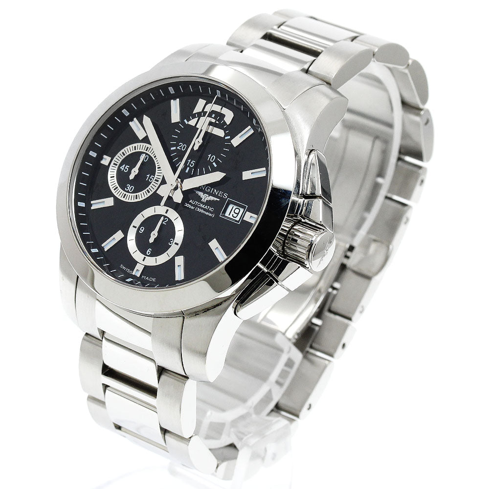 LONGINES Conquest L3.678.4 Chronograph black Dial Automatic Men's Watch_914330