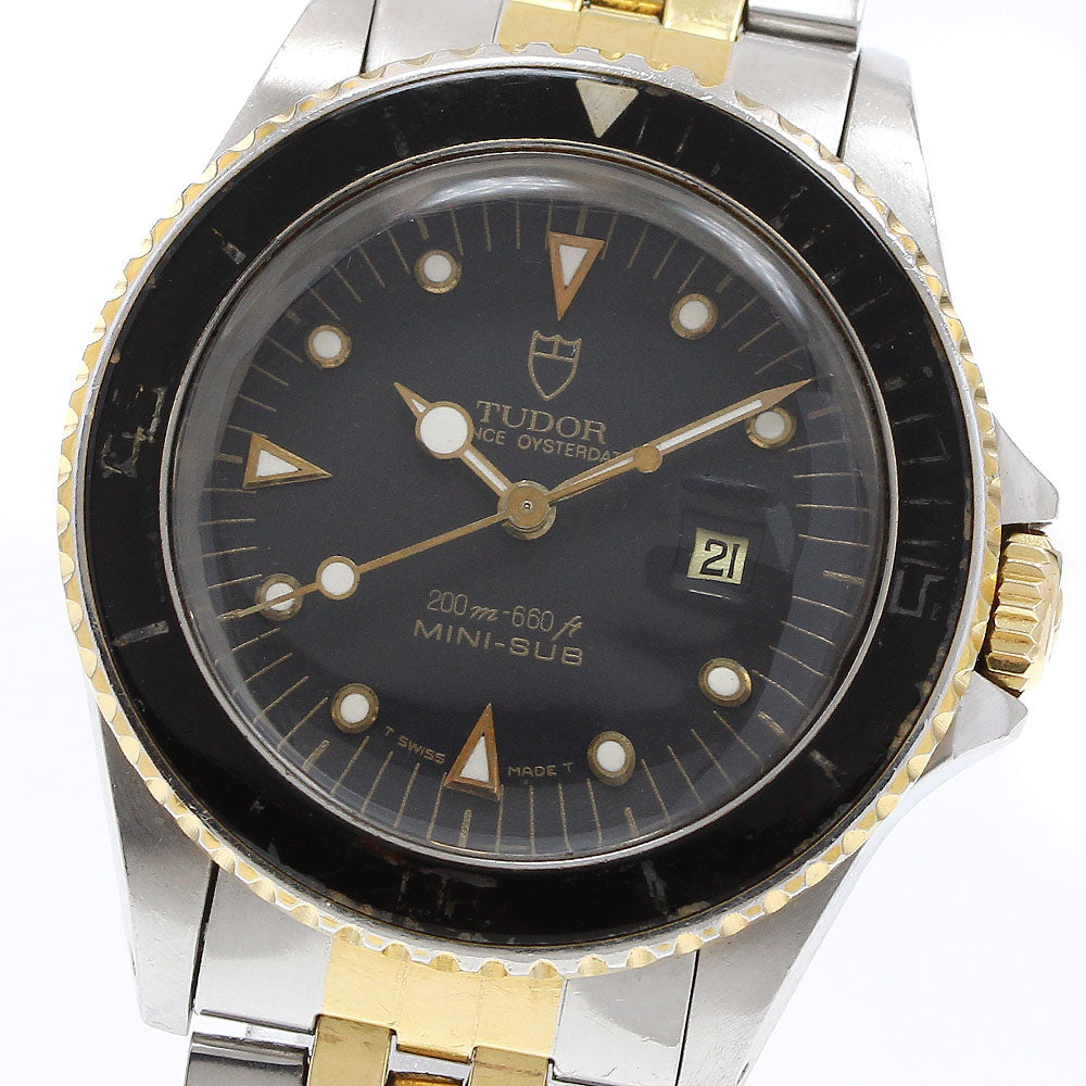 TUDOR Mini Sub Prince Oyster Date 7309/9440 YG bezel Cal.2671 AT Boy's_914339