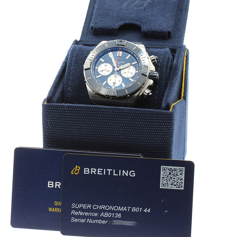 BREITLING Super Chronomat B01 44 AB0136 Navy Dial Automatic Men's Watch_914371