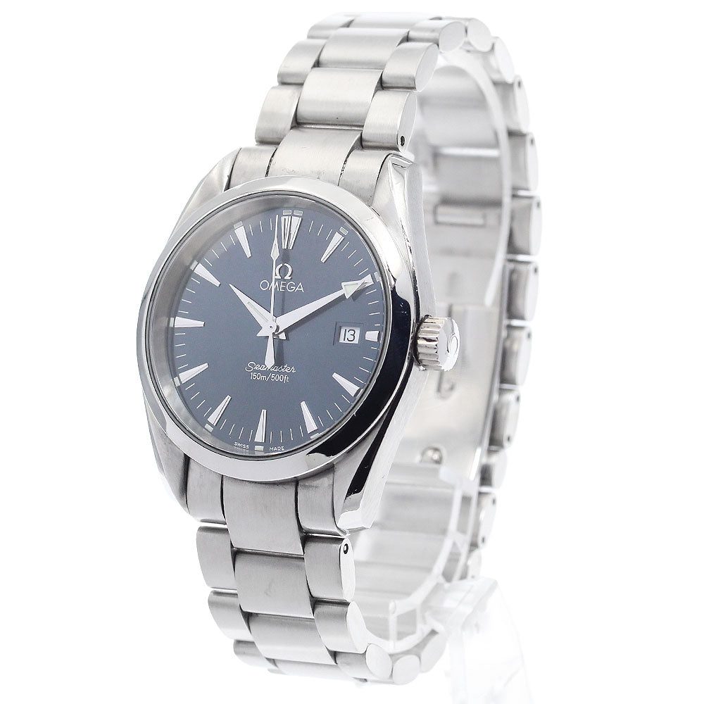 OMEGA Seamaster Aqua Terra 2518.80 Date Navy Dial Quartz Boy's Watch_914377