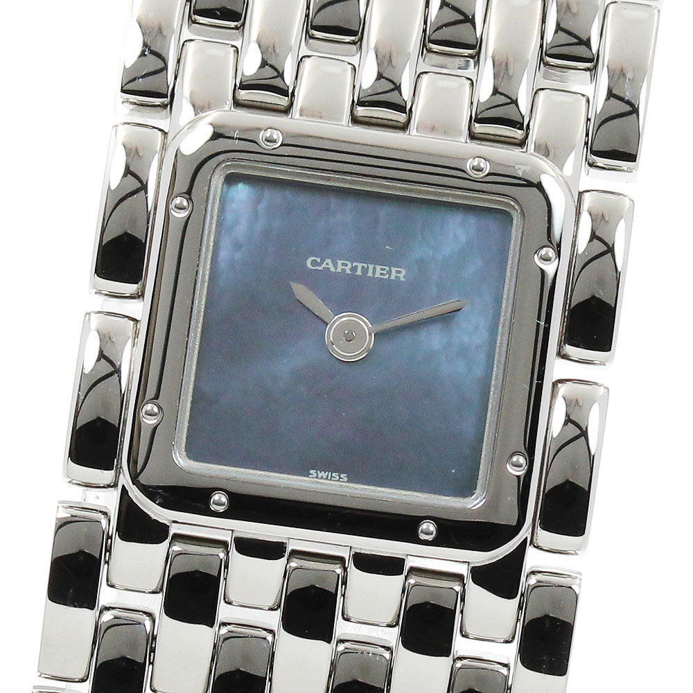 CARTIER PANTHERE Ryuban W61002T9 Blue shell Dial Quartz Ladies Watch_914379