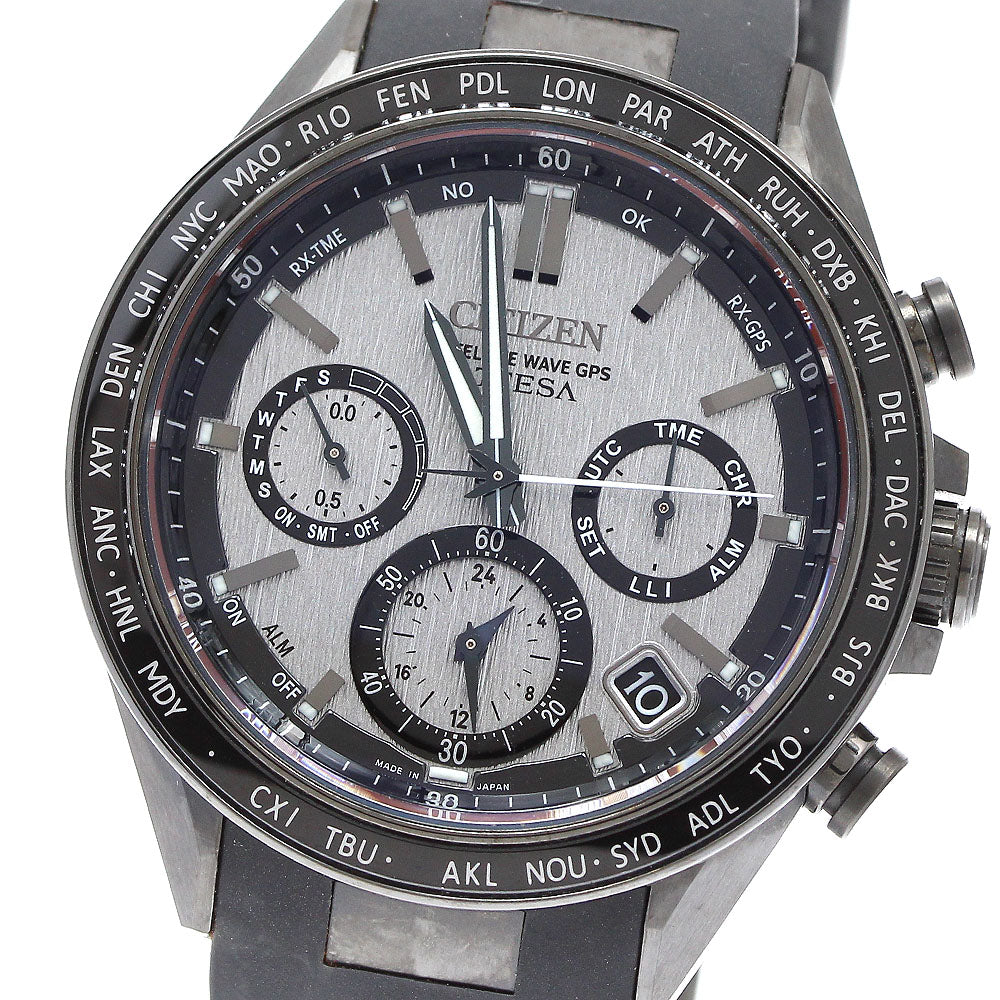 CITIZEN Attesa ACT Line CC4055-14H Eco Drive Solar Powered Radio Men's _914381