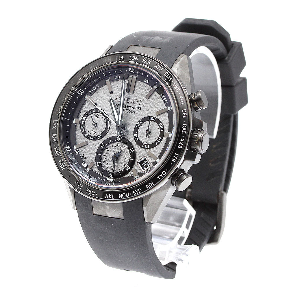 CITIZEN Attesa ACT Line CC4055-14H Eco Drive Solar Powered Radio Men's _914381