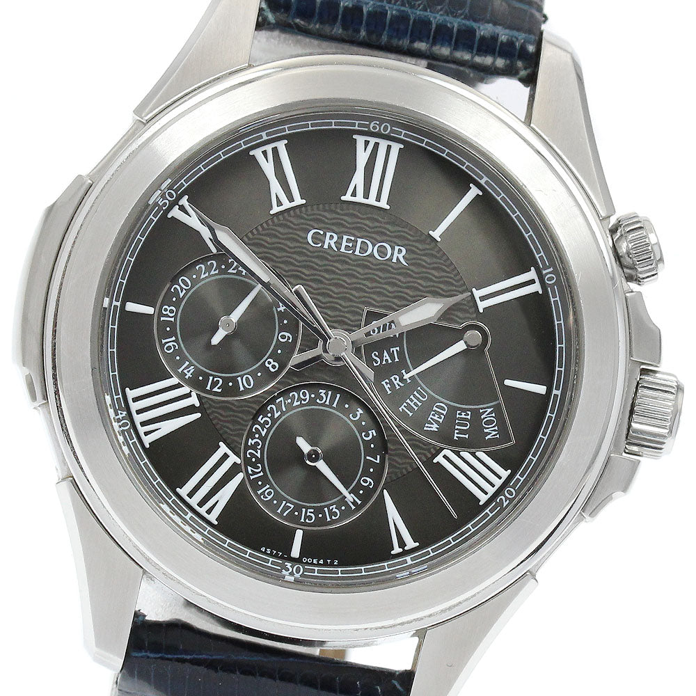 SEIKO CREDOR Pacifique Retrograde GCBG969/4S77-00C0 Day date black Dial Automatic Men's Watch_914391