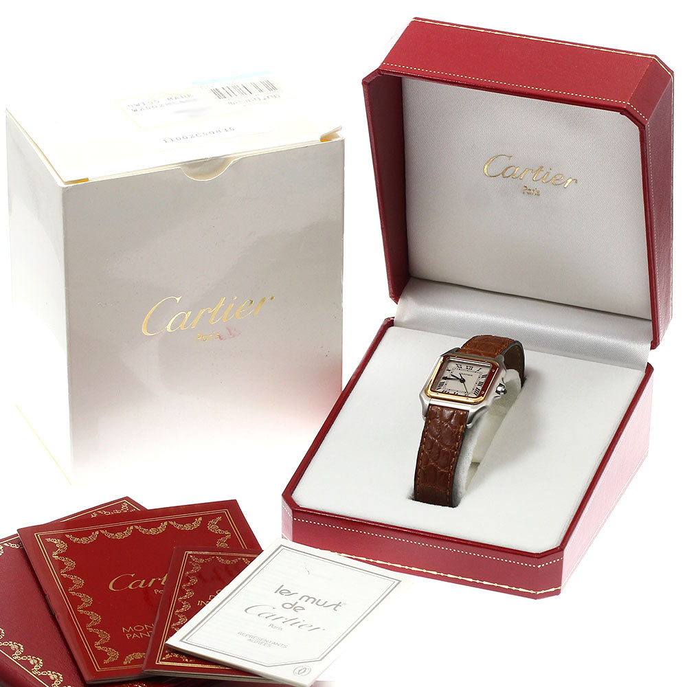 CARTIER PANTHERE MM W250285A YG bezel beige Dial Quartz Boy's Watch_914393