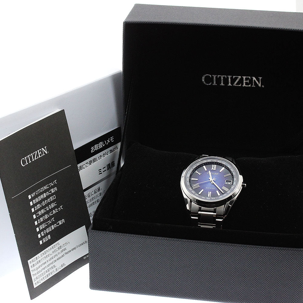 CITIZEN Exceed CB1150-67L/H147-A1CT201 Limited edition of 300 pieces with date Navy / shell Dial Solar Powered Radio Men's Watch_914397