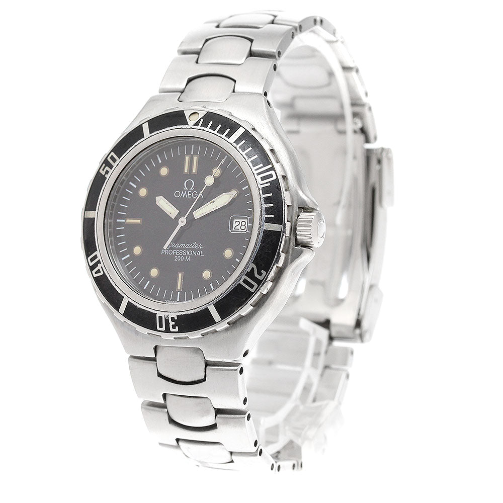 OMEGA Seamaster200m Date black Dial Quartz Men's Watch_914398