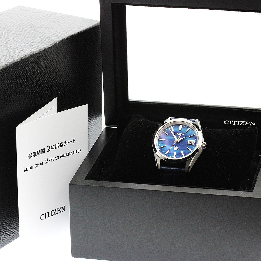 CITIZEN The citizen AQ4100-22L/A060-A1CT403 Indigo-dyed Japanese paper dial, limited to 400 pieces worldwide blue Dial Solar Powered Men's Watch_914399