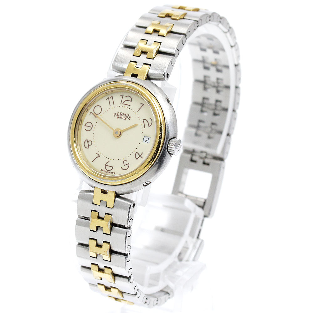 HERMES profile Date beige Dial Quartz Ladies Watch_914404