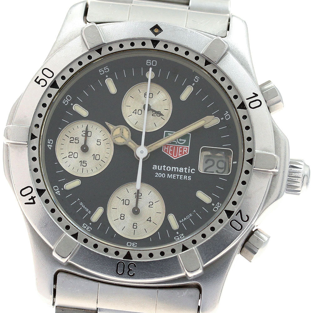 TAG HEUER 860.306 Chronograph Date Black / Silver Dial Automatic Men's_914409