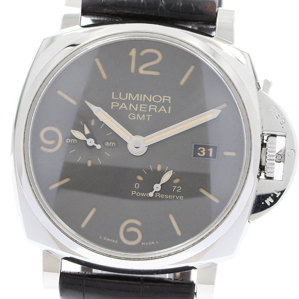 PANERAI Luminor Due GMT PAM00944 Power reserve gray Dial Automatic Men's Watch_914424