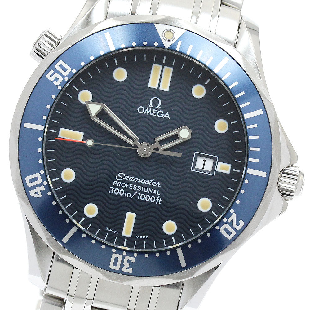 OMEGA Seamaster300 2541.80 Date Navy Dial Quartz Men's Watch_914425