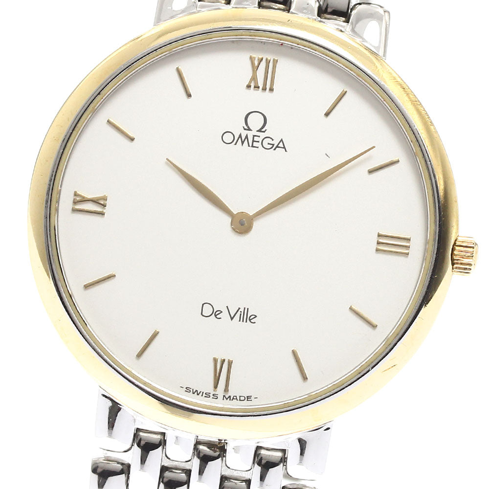 OMEGA De Ville 7201.33 vintage Silver Dial Quartz Men's Watch_914427