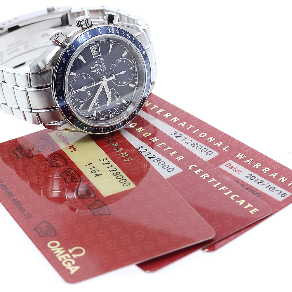 OMEGA Speedmaster 3212.80 Date Chronograph blue Dial Auto Men's Watch_914430
