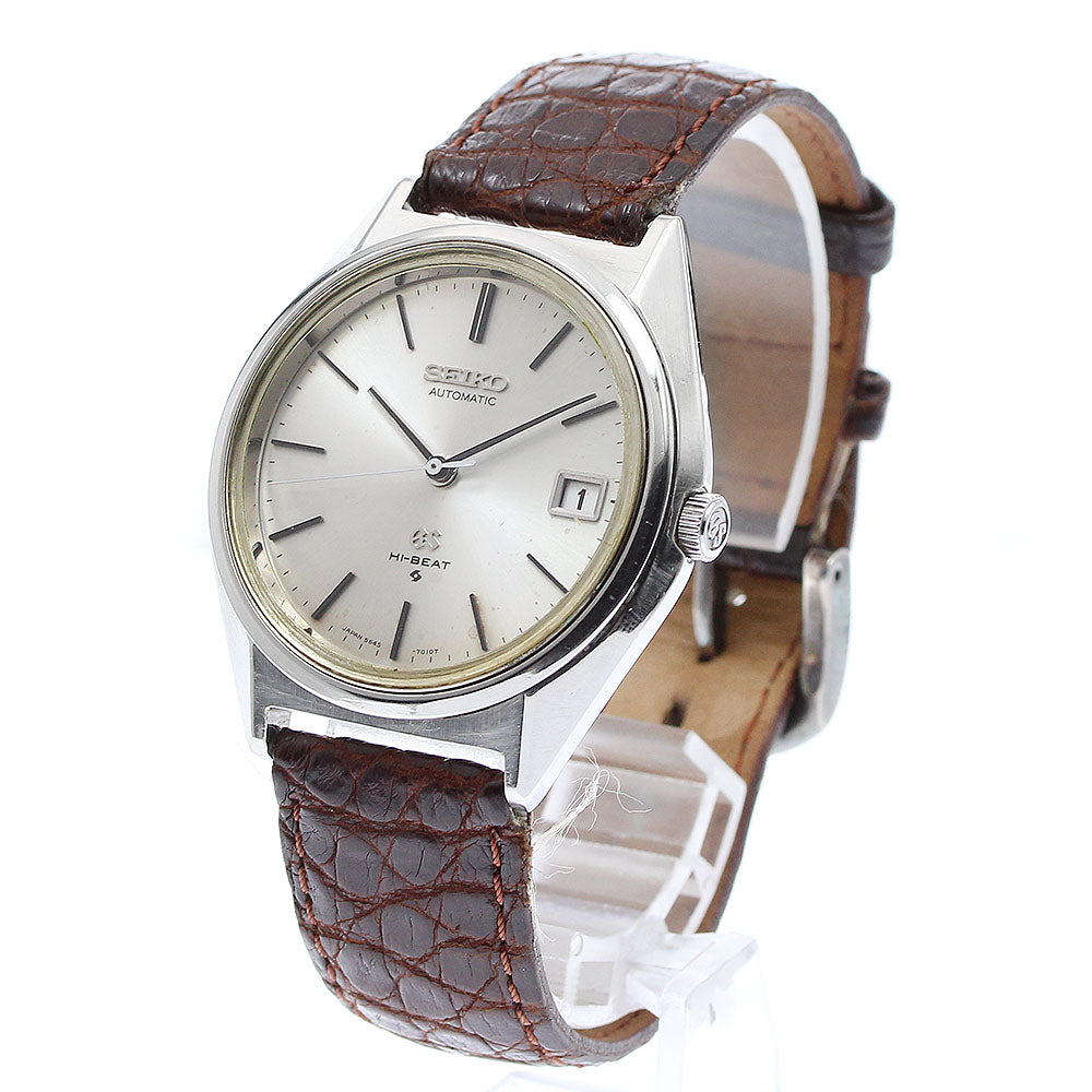 SEIKO Grand Seiko High Beat 5645-7010 Date Silver Dial Automatic Men's Watch_914446