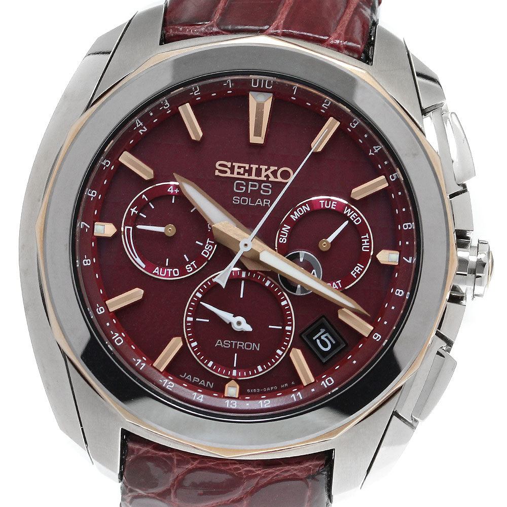 SEIKO Astron SBXC033/5X53-0AL0 5X Series GPSSolar Powered Bordeaux Dial Solar Powered Radio Men's Watch_914460