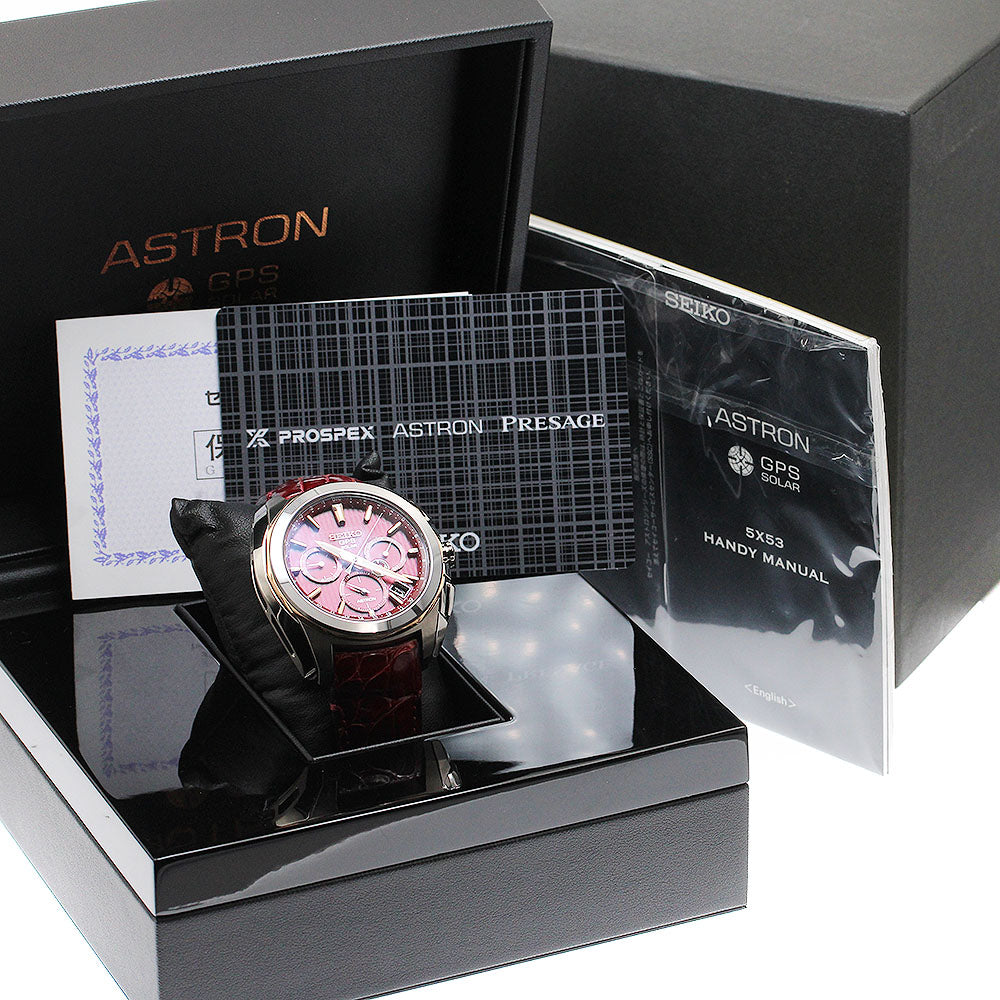 SEIKO Astron SBXC033/5X53-0AL0 5X Series GPSSolar Powered Bordeaux Dial Solar Powered Radio Men's Watch_914460